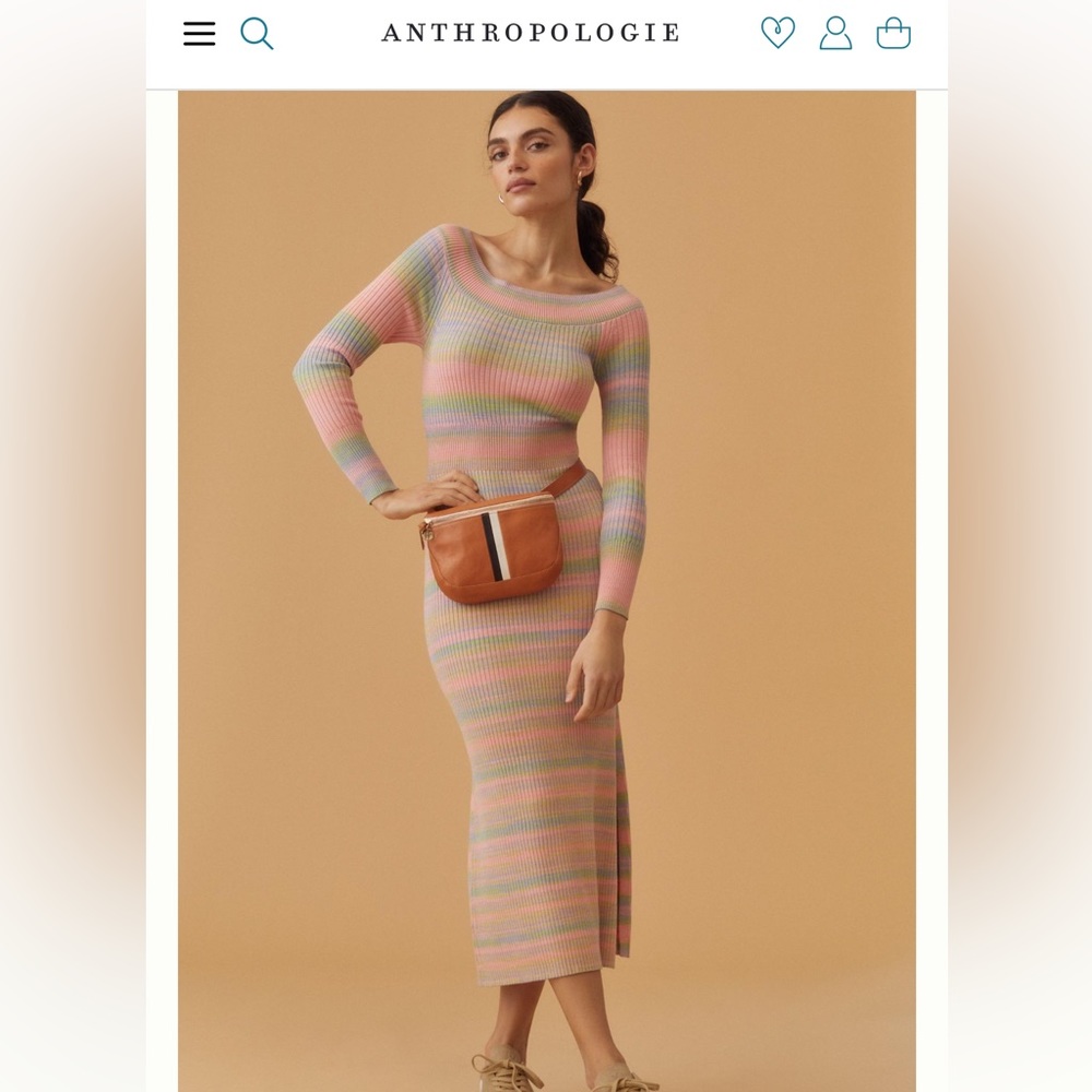 Anthropologie Striped Sweater Dress NWT | Bodycon | Size S | Daily Practice
